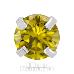 Blue Banana 1.2mm Amber Jewel Tragus Bar (4mm)