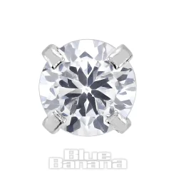 Blue Banana 1.2mm Crystal Jewel Tragus Bar (3mm)