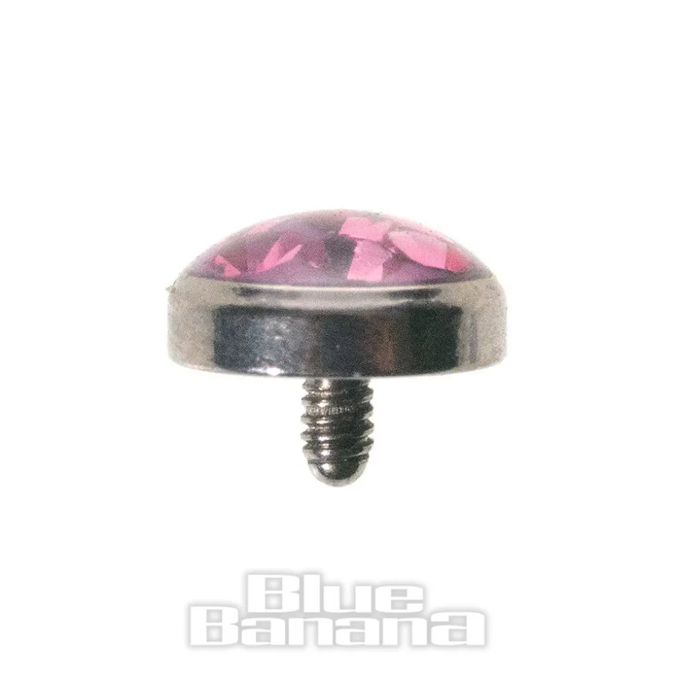 Blue Banana 5mm Glitter Dermal Top (Rose)