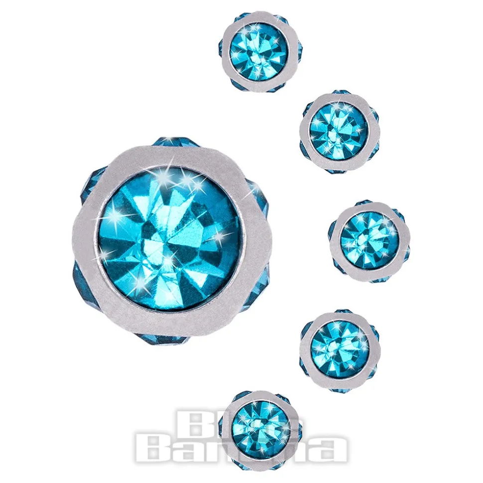 Blue Banana 6mm Multi Jewelled Ball (Aqua)