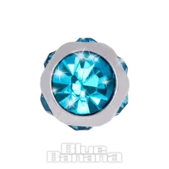 Blue Banana 6mm Multi Jewelled Ball (Aqua)