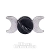 Blue Banana Moon Phases Pin Badge (Black)