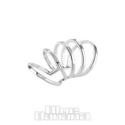 Blue Banana Multi Ring Ear Cuff (Silver)