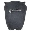 Blue Banana Owl Brooch (Red)