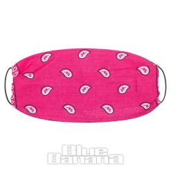 Blue Banana Paisley Bandana (Pink)