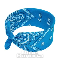 Blue Banana Paisley Bandana (Turquoise)