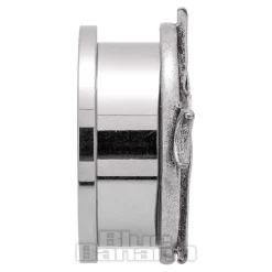 Blue Banana Pentagram Surgical Steel Tunnel (Silver)