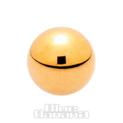 Blue Banana Plasma Gold Ball Threadless Top (Gold)