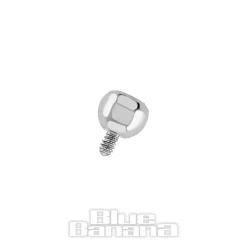 Blue Banana Polished Titanium 3mm Jewelled Ball (Siam)