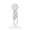 Blue Banana Polished Titanium 1.2 x 8mm Flower Chain Threadless Labret (Silver)