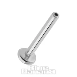 Blue Banana Polished Titanium 1.2 X 8mm Bow Threadless Labret (Silver)