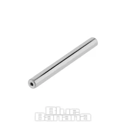 Blue Banana Polished Titanium Plain Threadless Nipple Bar (Silver)