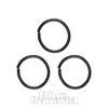 Blue Banana Pvd Black 3 Pack Assorted Seamless Nose Ring (Black)