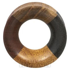 Blue Banana 4 Quarter Wood Flesh Tunnel (Brown)