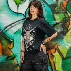 Blue Banana Ram & Skulls T-Shirt (Black)