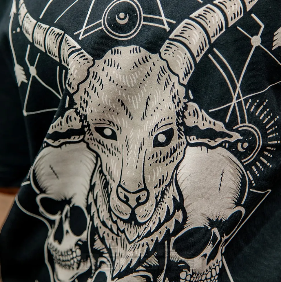 Blue Banana Ram & Skulls T-Shirt (Black)
