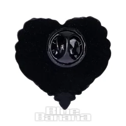 Blue Banana Ribcage Pin Badge (Black)