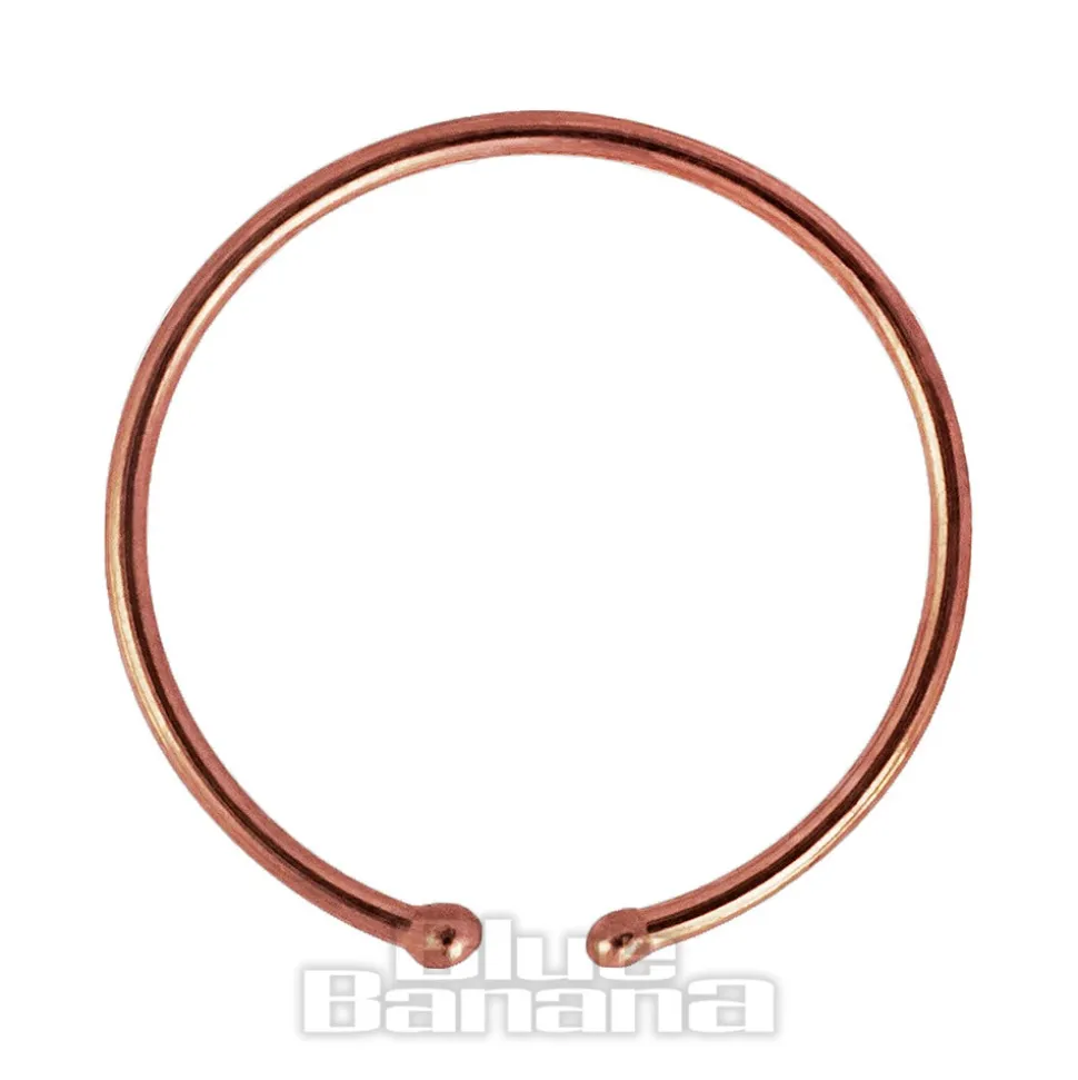 Blue Banana Rose Gold 0.8mm Open Ring (Rose Gold)