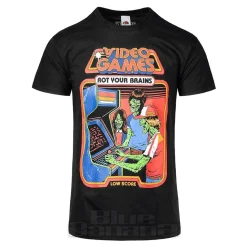 Blue Banana Rot Your Brains T-Shirt (Black)