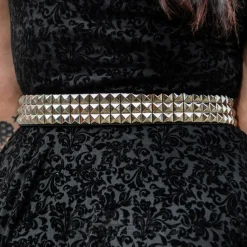 Blue Banana 3 Row Studs Belt (Black)