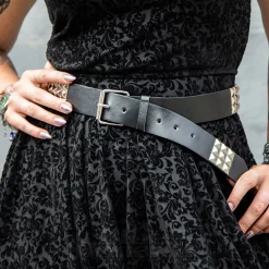Blue Banana 3 Row Studs Belt (Black)