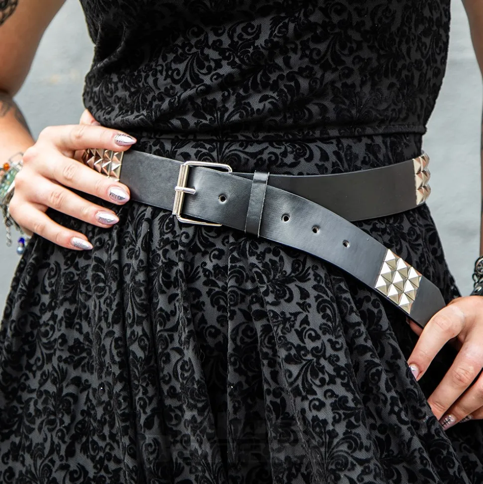 Blue Banana 3 Row Studs Belt (Black)
