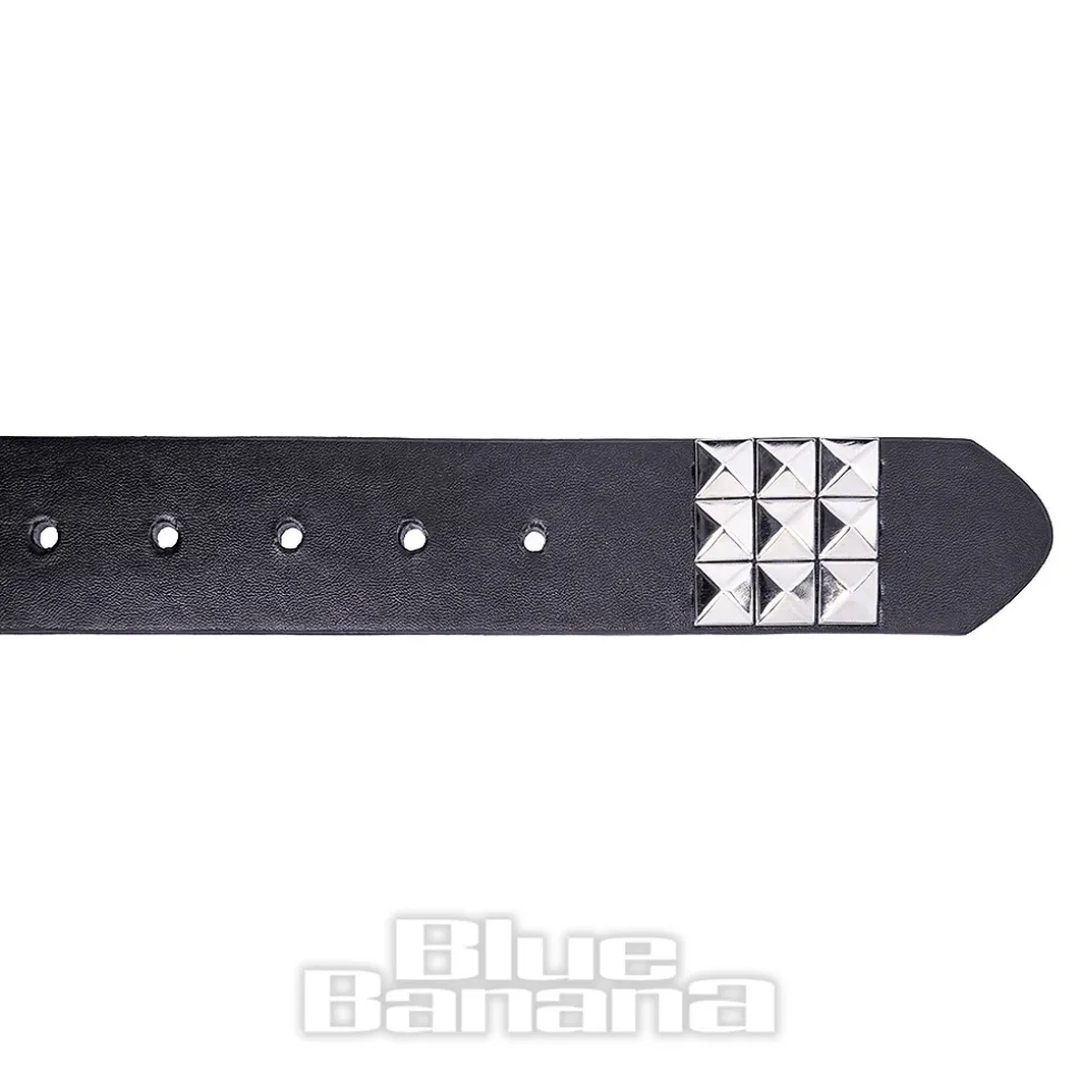 Blue Banana 3 Row Studs Belt (Black)