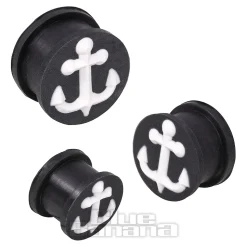 Blue Banana Silicone Anchor Plug 6-20mm (Black/White)