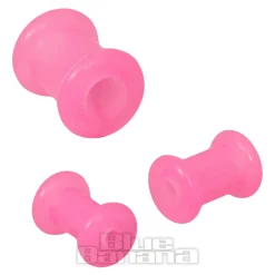 Blue Banana Silicone Flesh Tunnel 3-22mm (Pink)