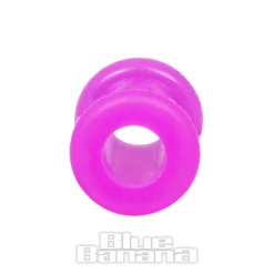 Blue Banana Silicone Flesh Tunnel 3-22mm (Purple)