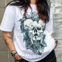 Blue Banana Skeleton T-Shirt (White)