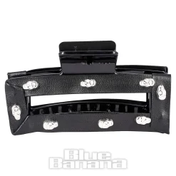 Blue Banana Skull Studded Hair Clip (Black)