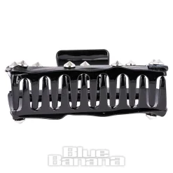 Blue Banana Small Cone Studded Hair Clip (Black)