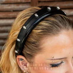 Blue Banana Small Skulls Headband (Black)