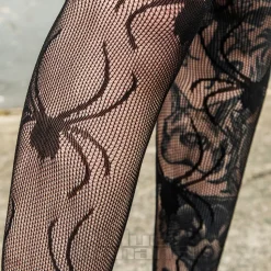 Blue Banana Spider Tights (Black)