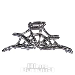 Blue Banana Spider Web Hair Clip (Black)