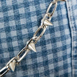 Blue Banana Spikes Chain (Silver)