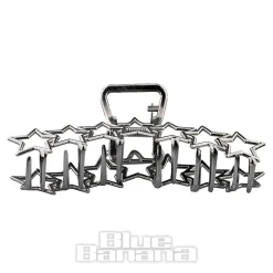 Blue Banana Star Hair Clip (Silver)
