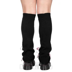 Blue Banana Star Legwarmers (Black/Pink)
