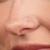 Blue Banana Sterling Silver 2.5mm Crystal Star Nose Studs (6 Pack)