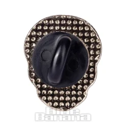 Blue Banana Sugar Skull Pin Badge (Multicoloured)