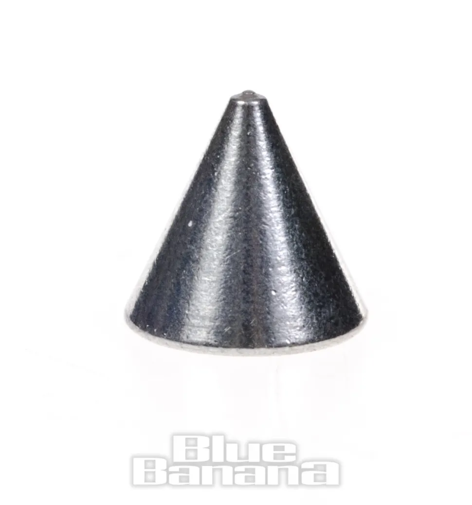 Blue Banana Surgical Steel Dermal Top Cone (Silver)