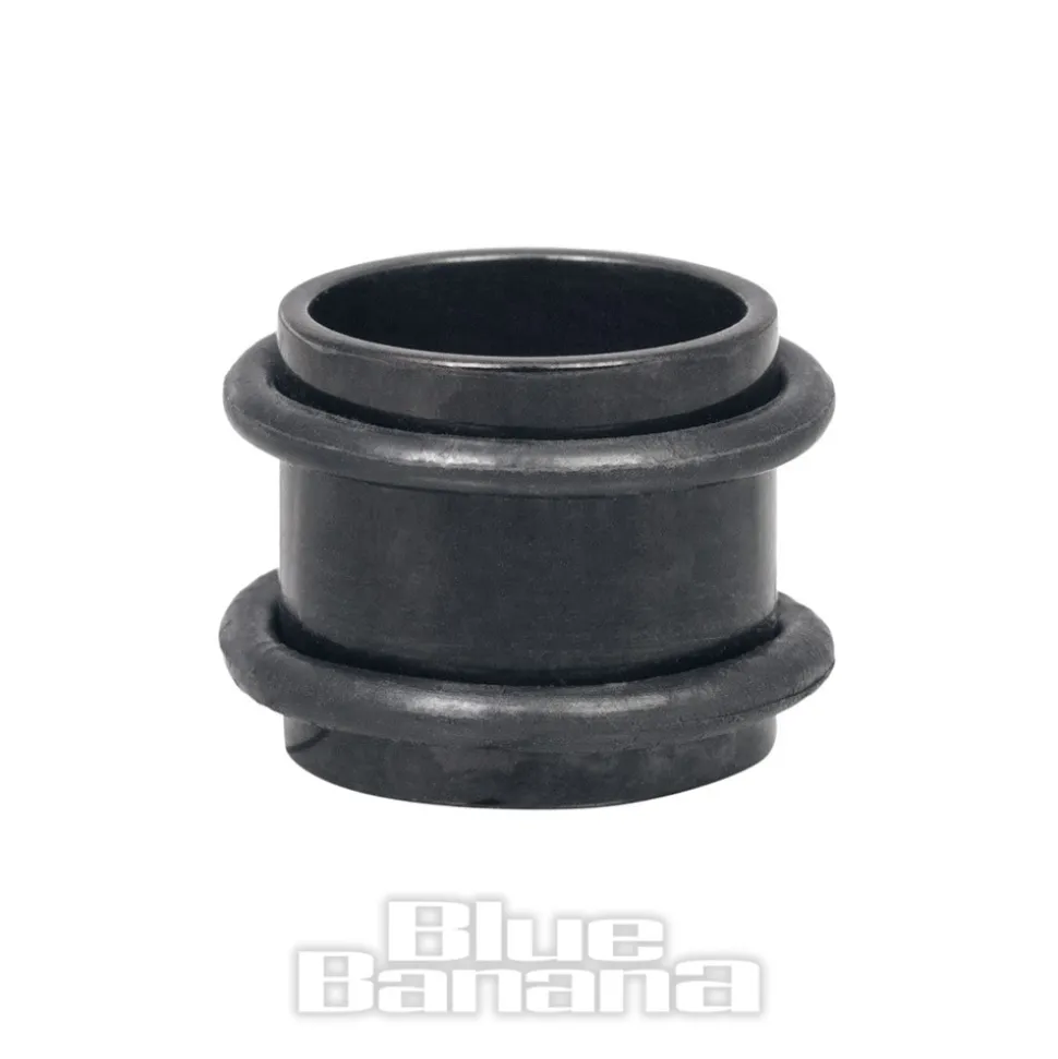 Blue Banana Surgical Steel Flesh Tube 3-20mm (Black)