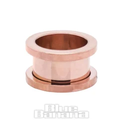 Blue Banana Surgical Steel Flesh Tunnel 3-20mm (Gold)