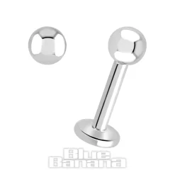 Blue Banana Surgical Steel Labret (Silver)