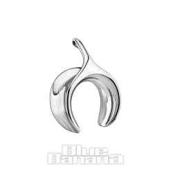 Blue Banana Surgical Steel Loop Saddle Hanger (Silver)