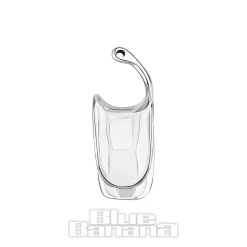 Blue Banana Surgical Steel Loop Saddle Hanger (Silver)