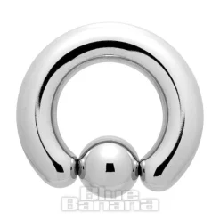 Blue Banana Surgical Steel 4mm x 10mm BCR (Silver)