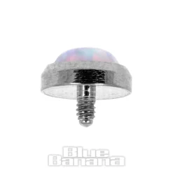 Blue Banana Surgical Steel 5mm Dermal Top (Opal)