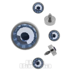 Blue Banana Surgical Steel 4mm Dermal Top (Sapphire)